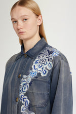 Giacca in Denim Blu