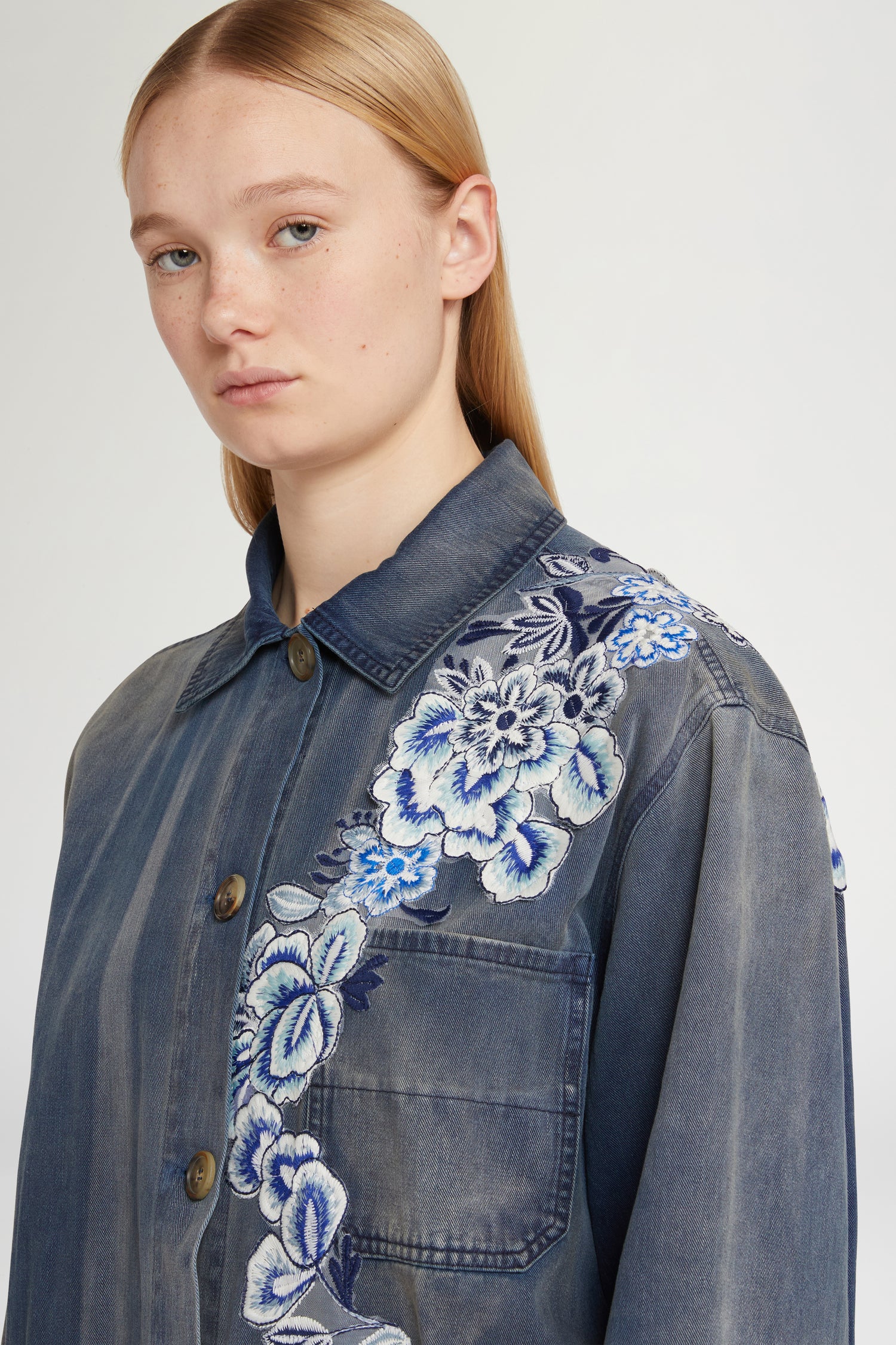 Giacca in Denim Blu