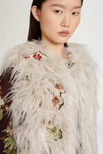 Sleeveless Vest with Fur
