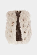 Sleeveless Vest with Fur