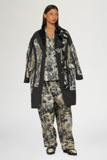 Brocade Blazer with Beads