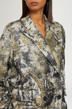 Brocade Blazer with Beads