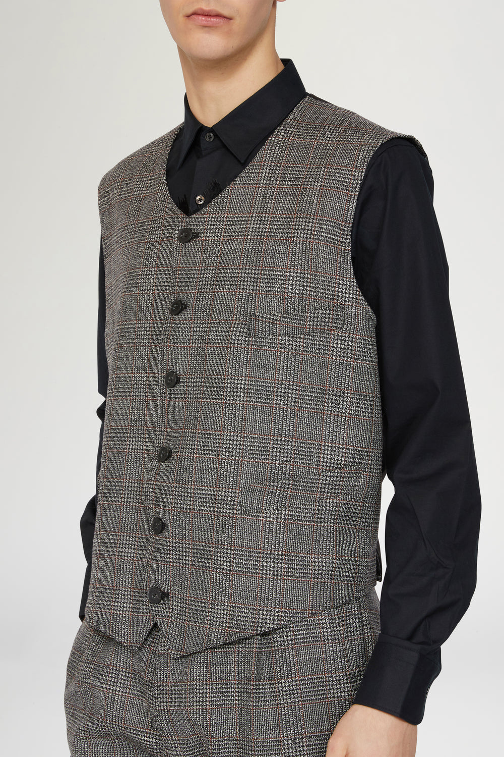 Gilet Sartoriale Grigio in Lana