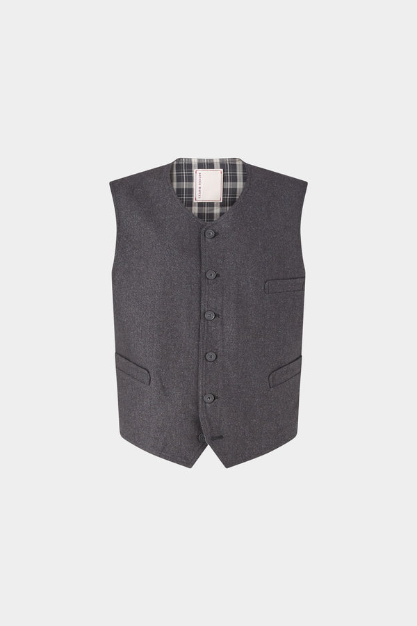 Gilet Sartoriale Grigio Scuro