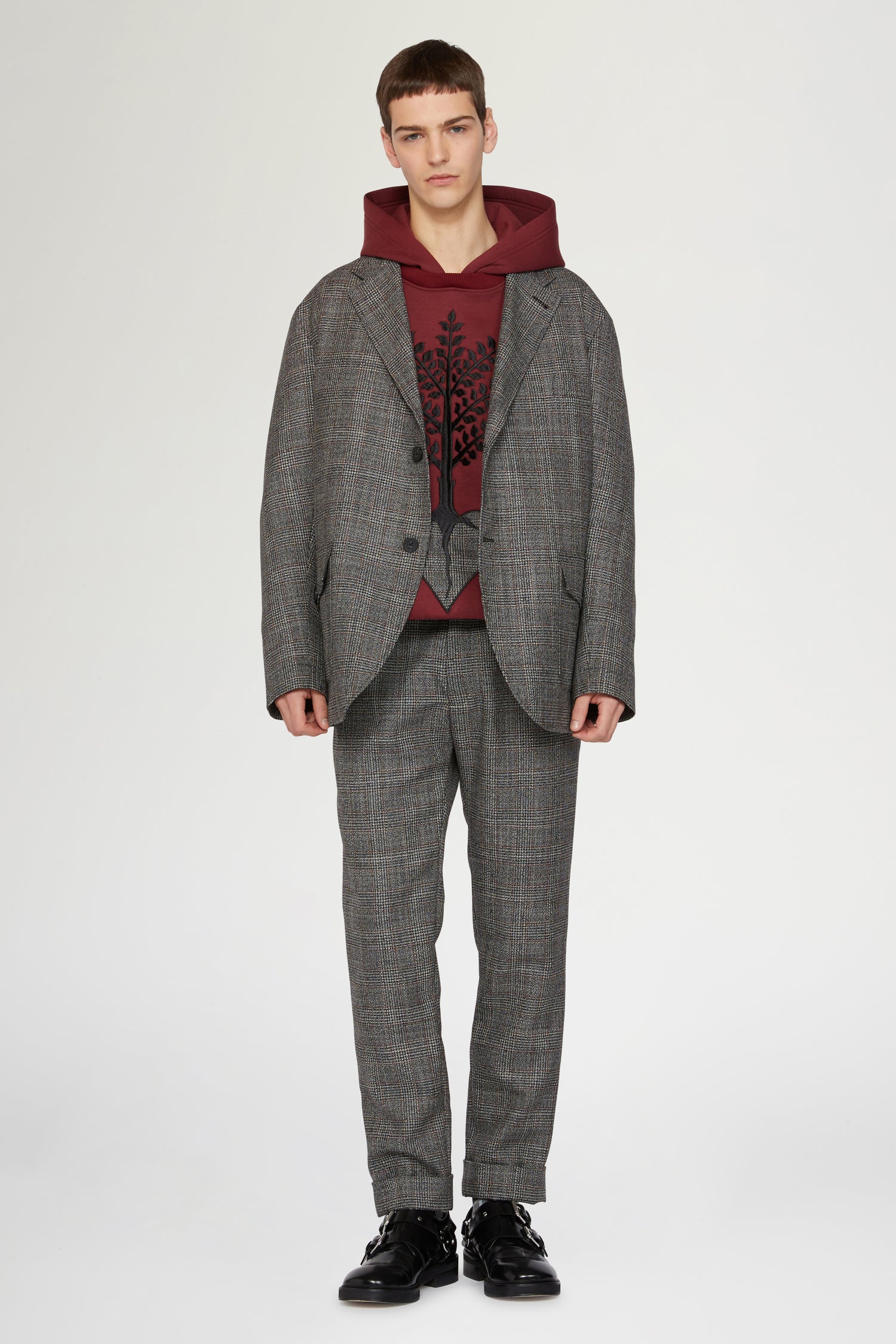 Blazer Grigio Monopetto