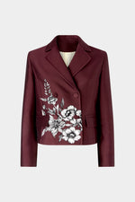 Giacca Jacquard Floreale 