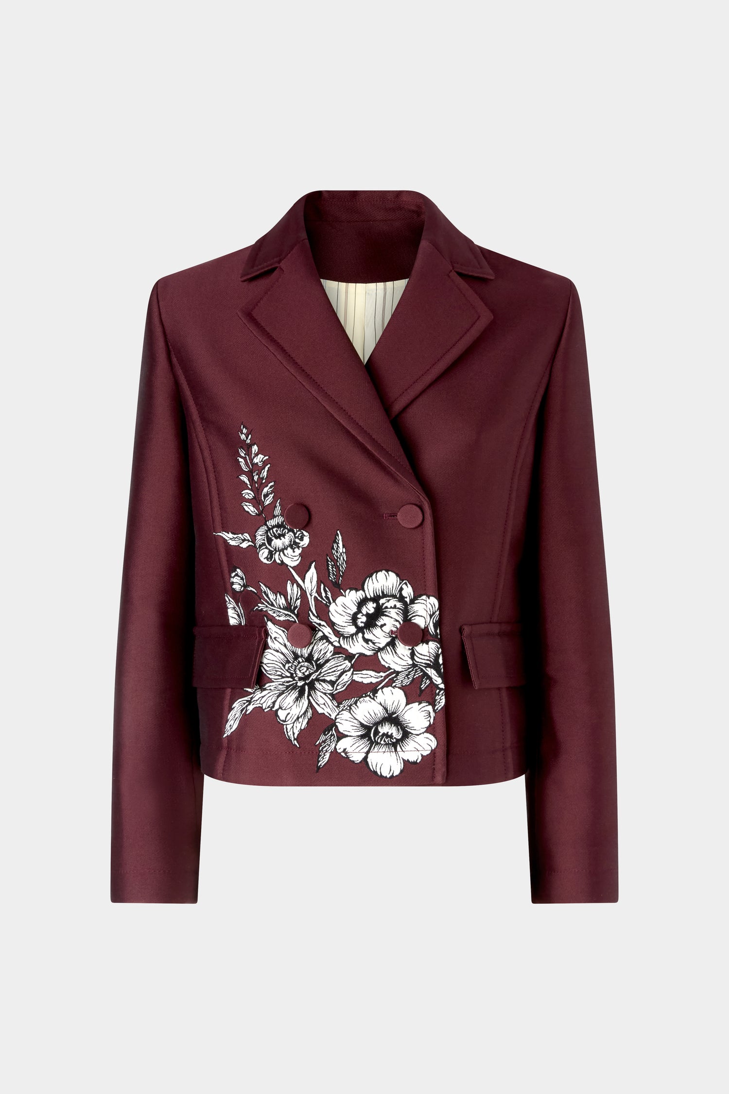 Giacca Jacquard Floreale 
