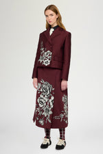 Giacca Jacquard Floreale 