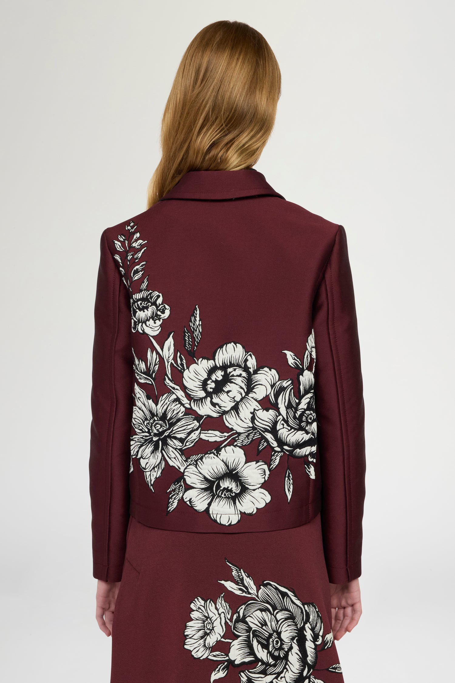 Giacca Jacquard Floreale 