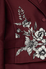 Giacca Jacquard Floreale 
