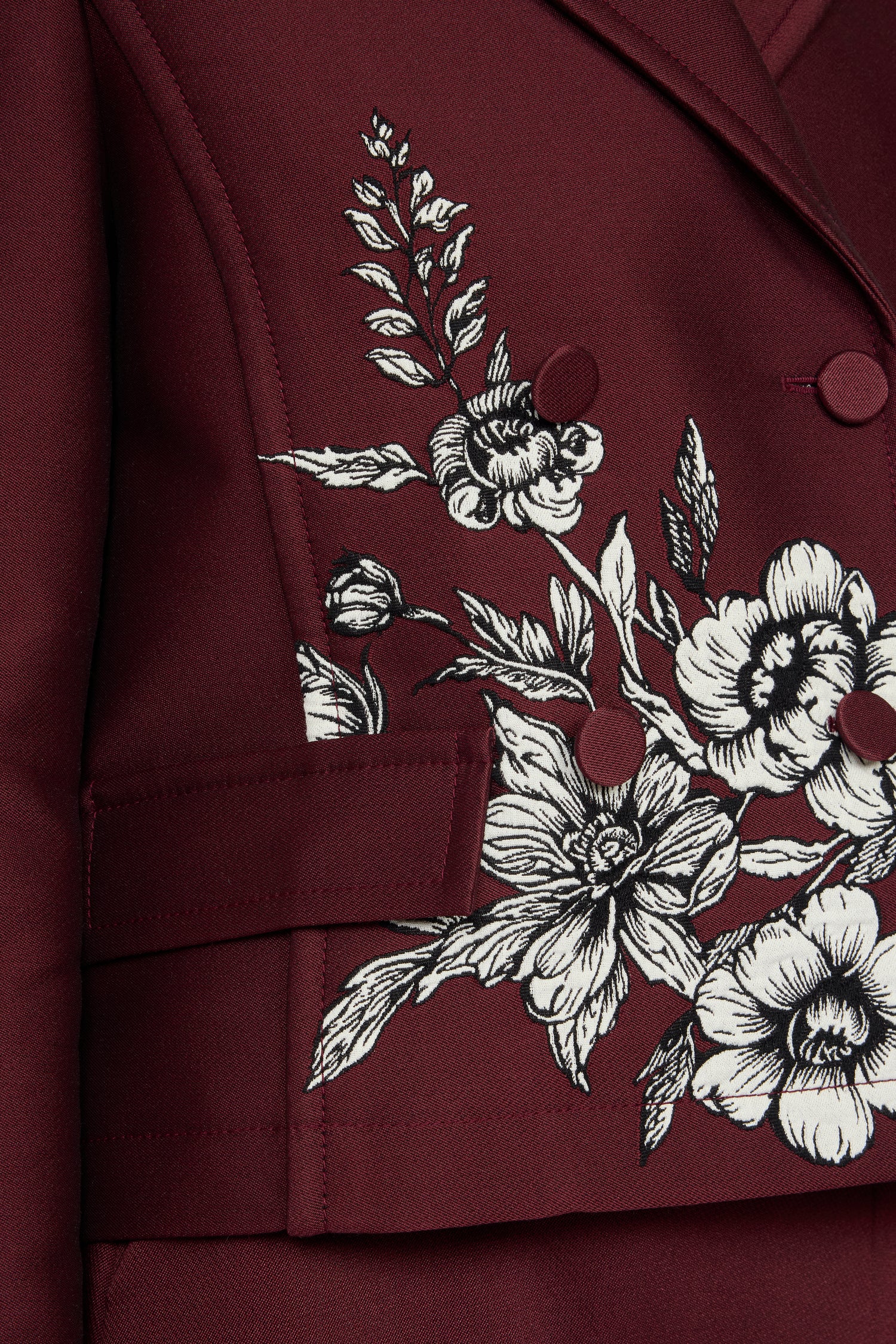 Giacca Jacquard Floreale 