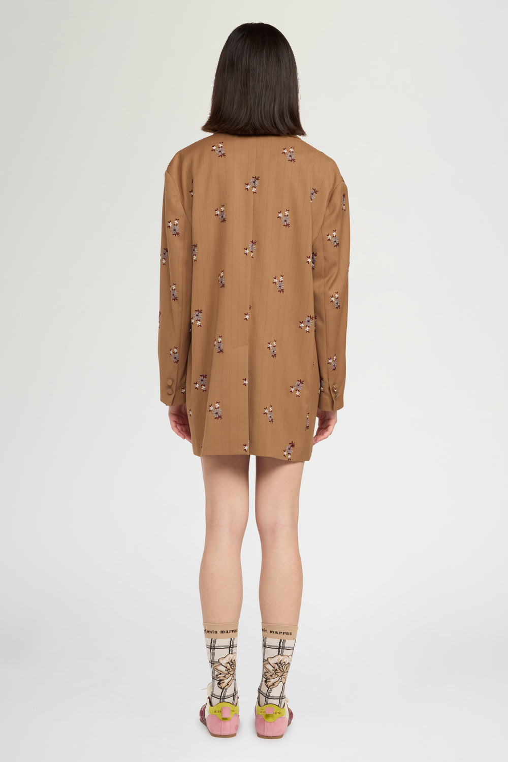 Oversized Tailored Blazer with Embroidery