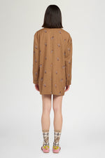 Oversized Tailored Blazer with Embroidery