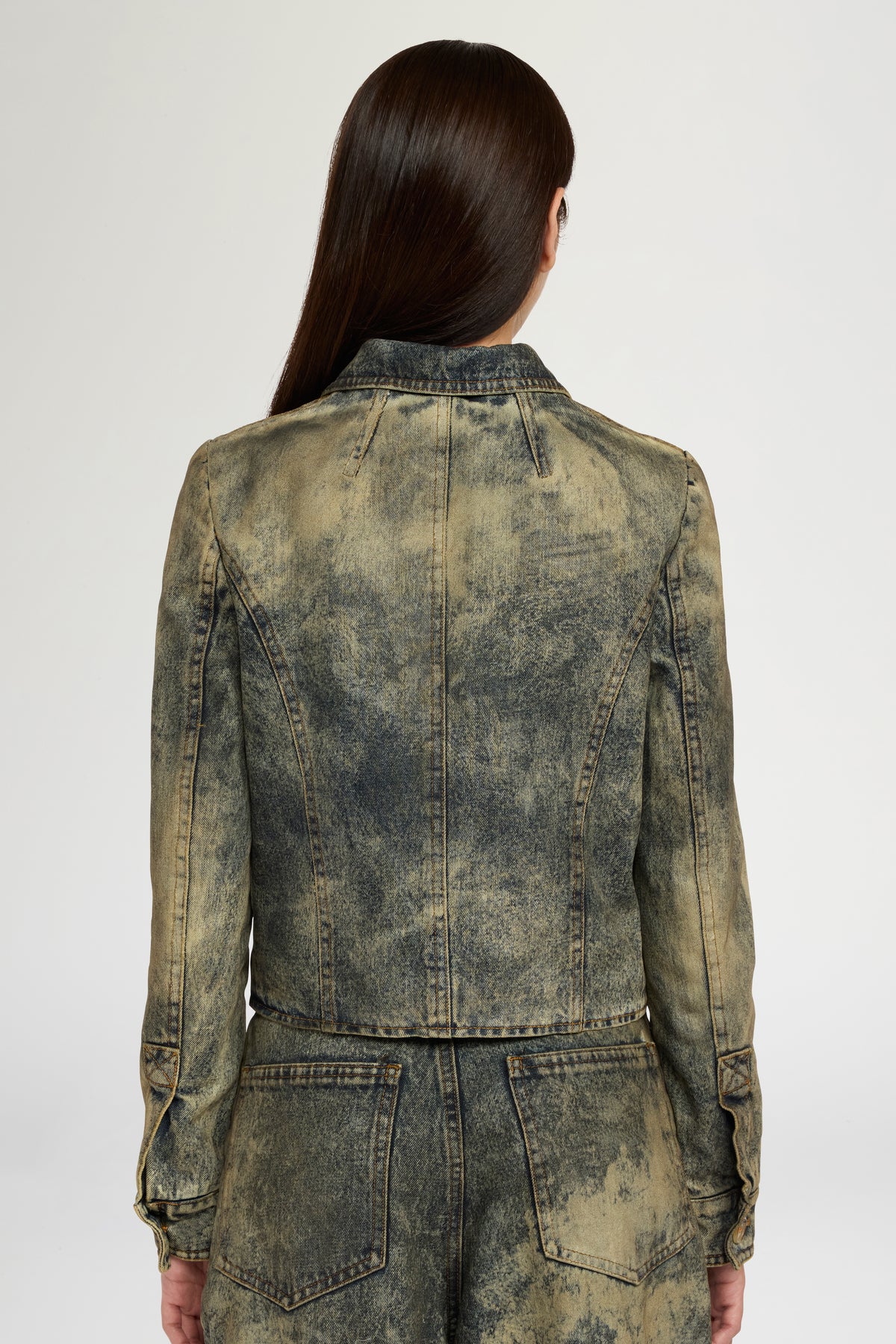 Embellished Slim-Fit Denim Jacket