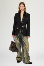 Embroidered Ramage Smoking Blazer