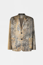 Gold Jacquard Deconstructed Jacket