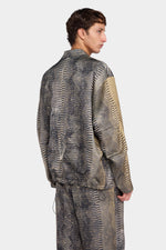 Gold Jacquard Deconstructed Jacket