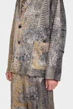 Gold Jacquard Deconstructed Jacket
