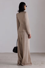 Sand Mélange Structured Jacket