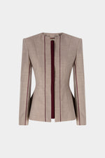 Sand Mélange Structured Jacket