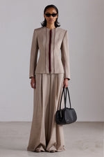 Sand Mélange Structured Jacket