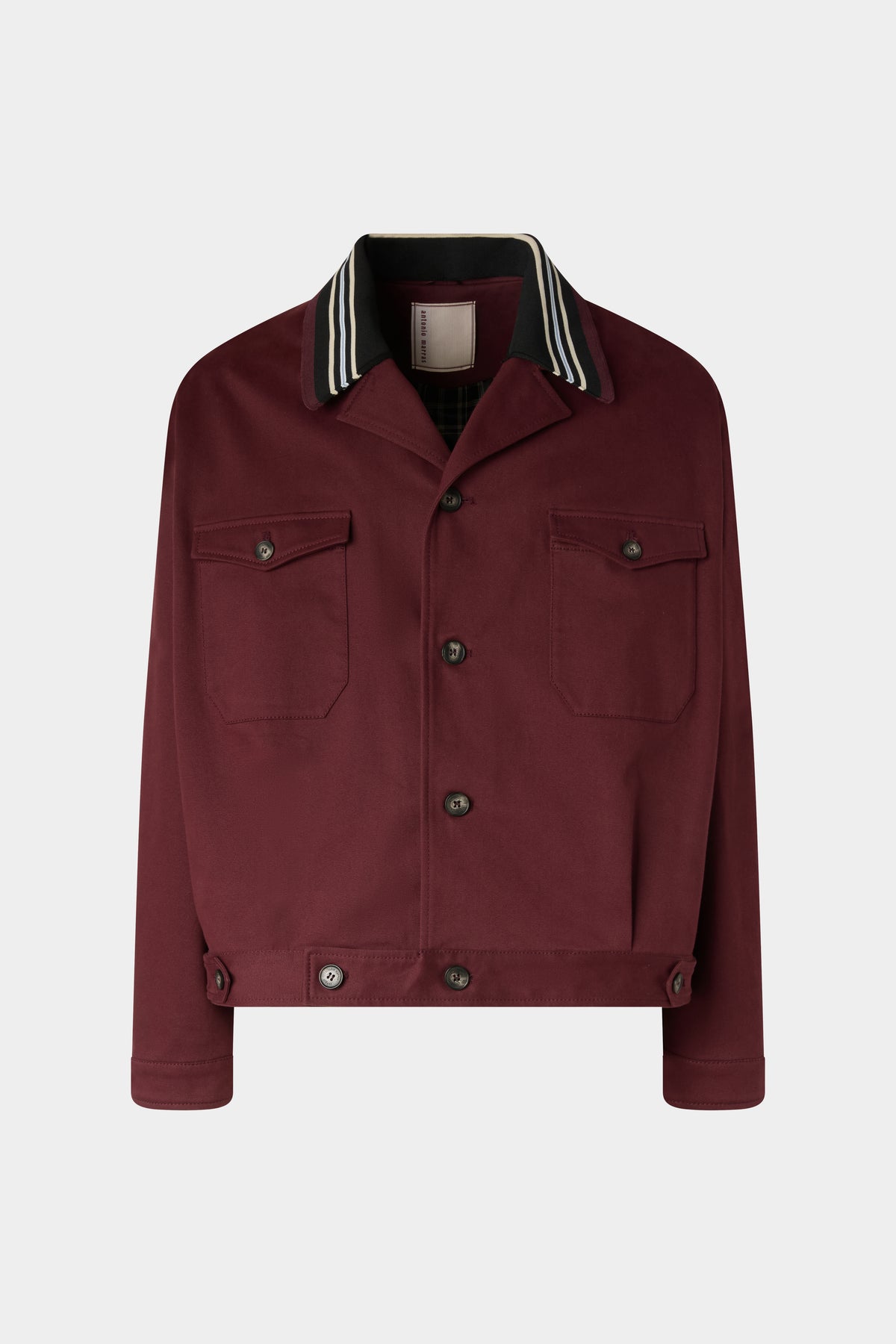 Giacca Trucker con colletto a righe