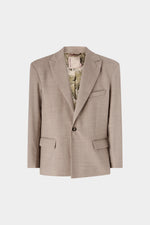 Mélange Single-Breasted Blazer
