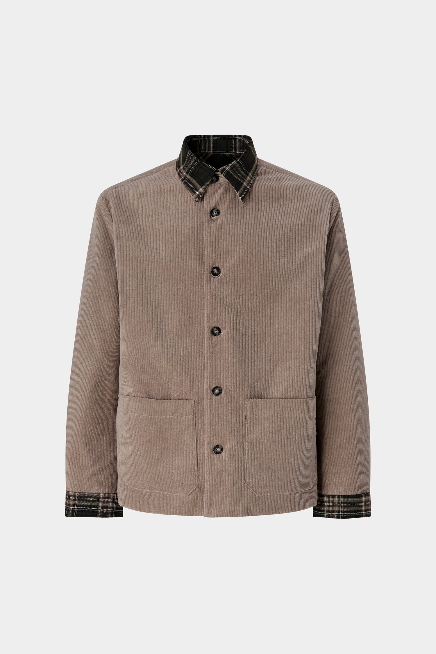Reversible Corduroy and Tartan Jacket