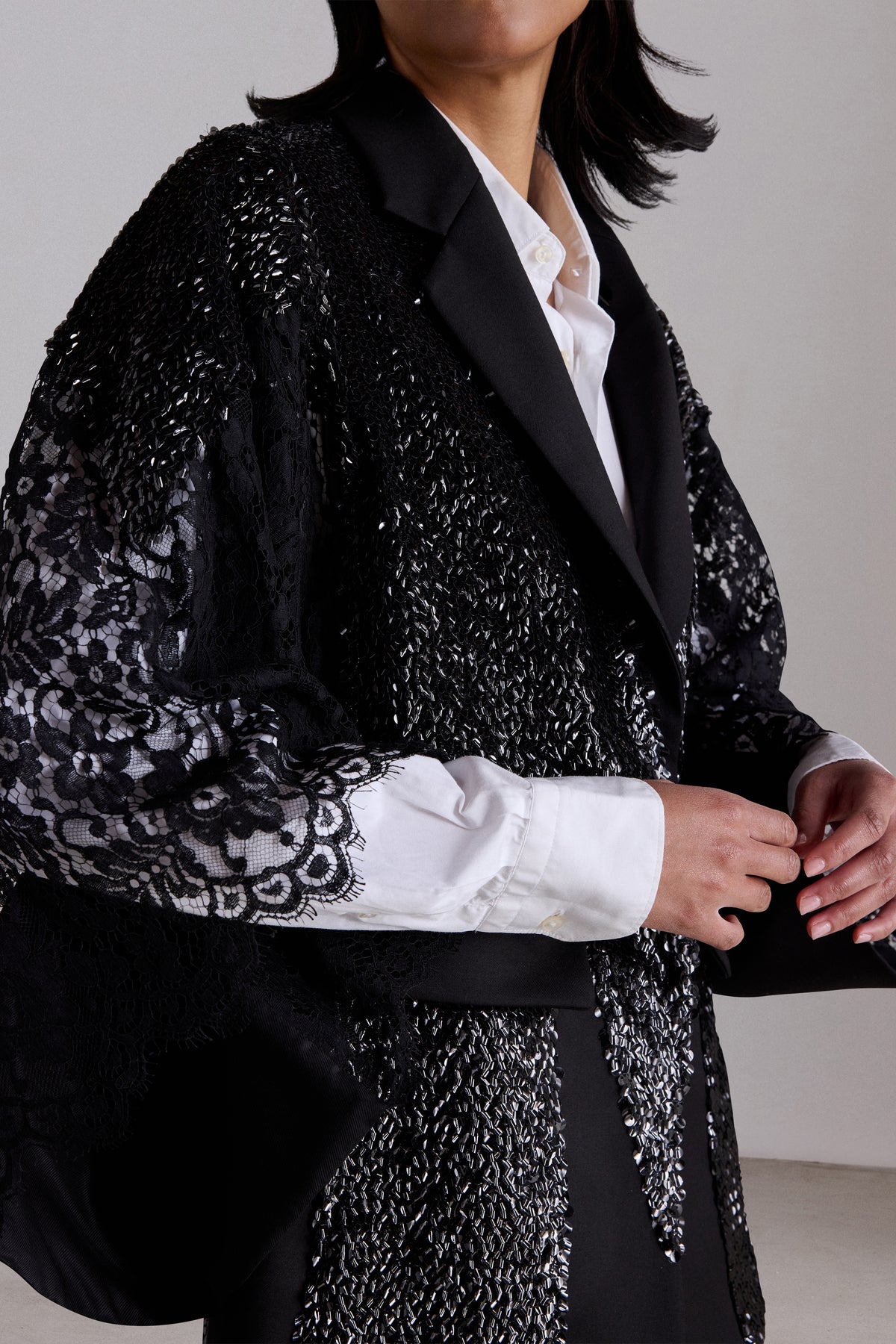 Giacca Kimono con Paillettes