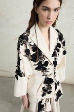 Floral Embroidered Tailored Jacket