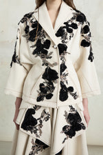Floral Embroidered Tailored Jacket