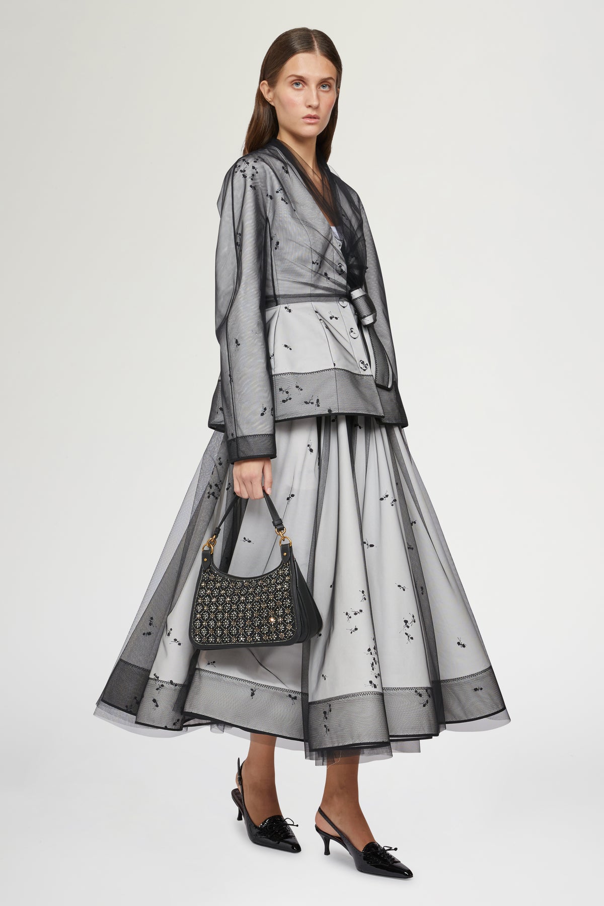 Duchesse Skirt with Ant print