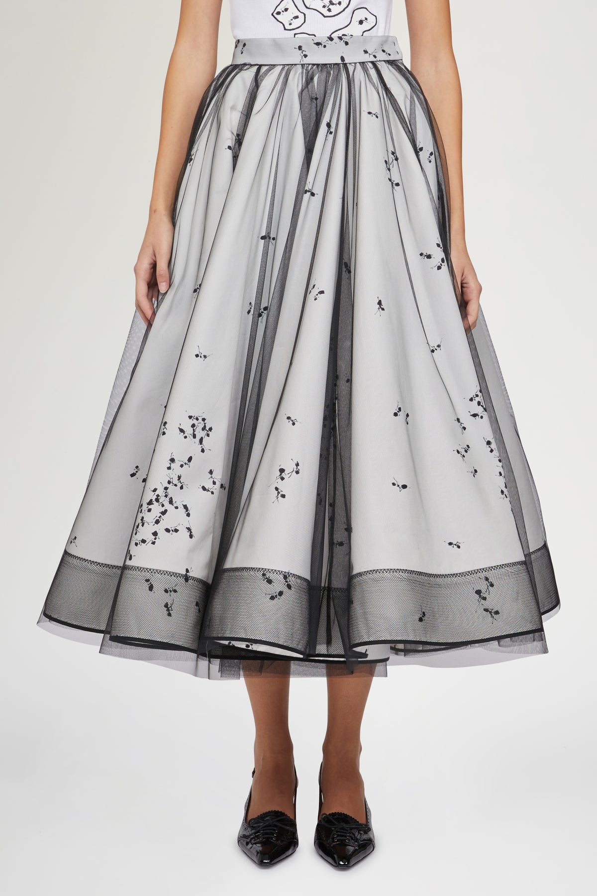 Duchesse Skirt with Ant print