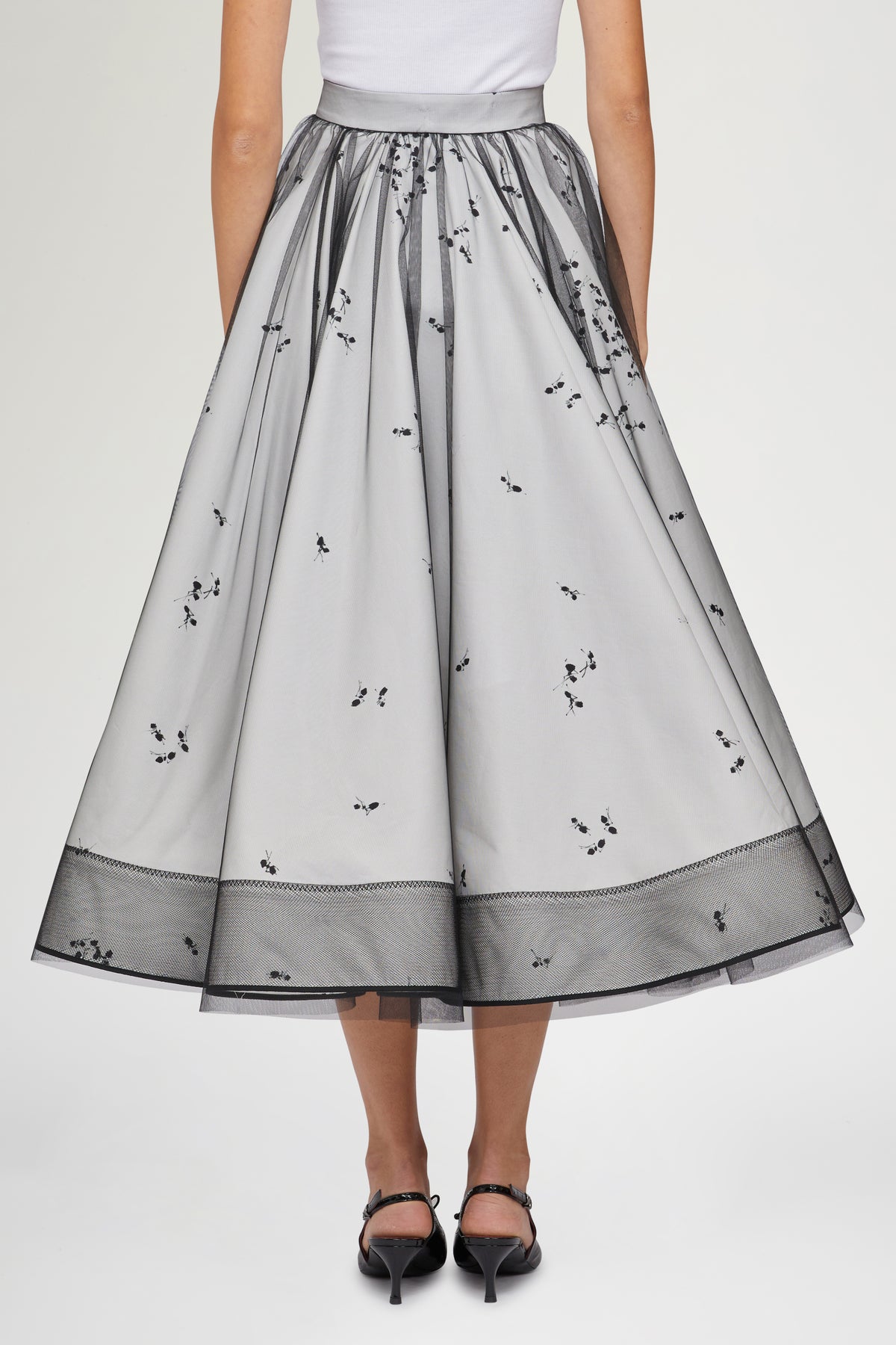 Duchesse Skirt with Ant print