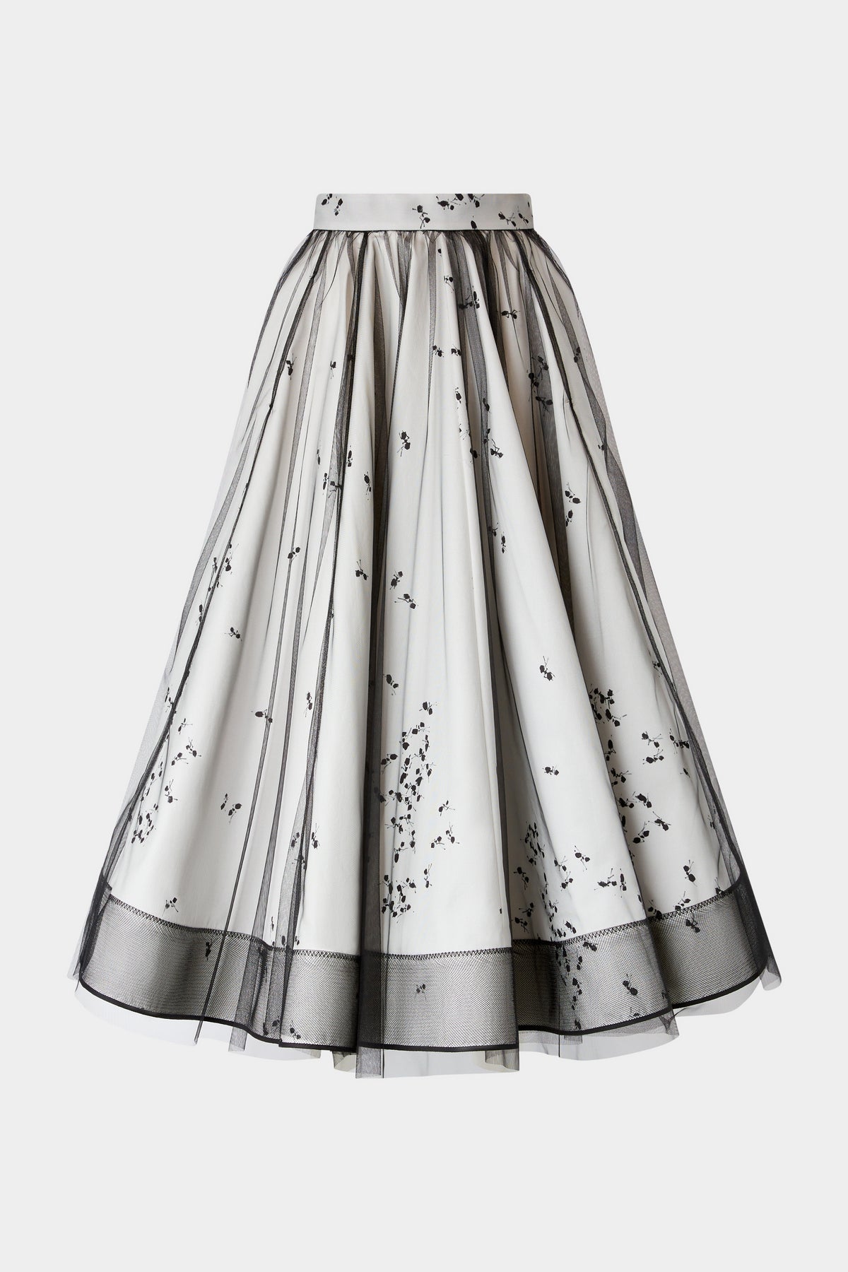 Duchesse Skirt with Ant print