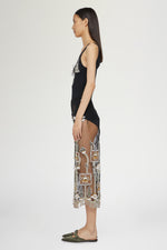 Midi Skirt with Embroidery