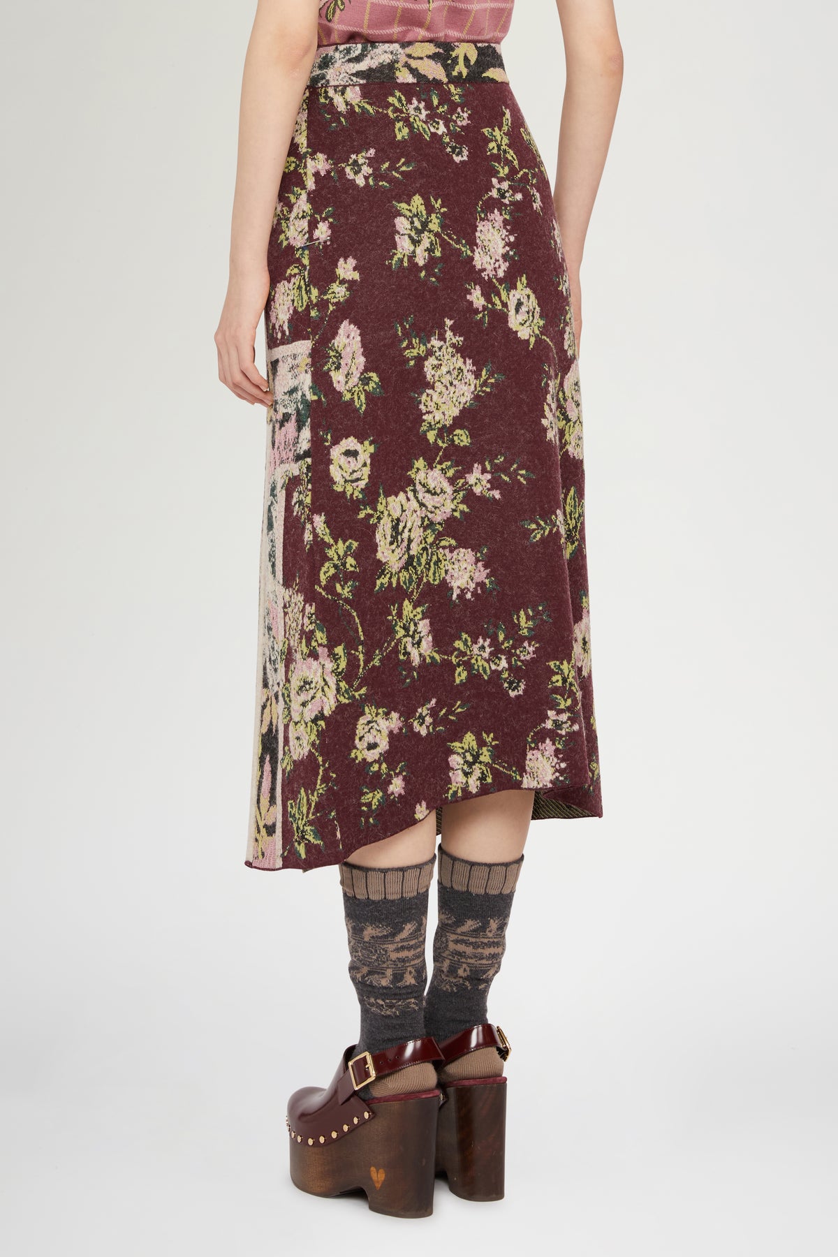 Midi Skirt Folk Knitwear
