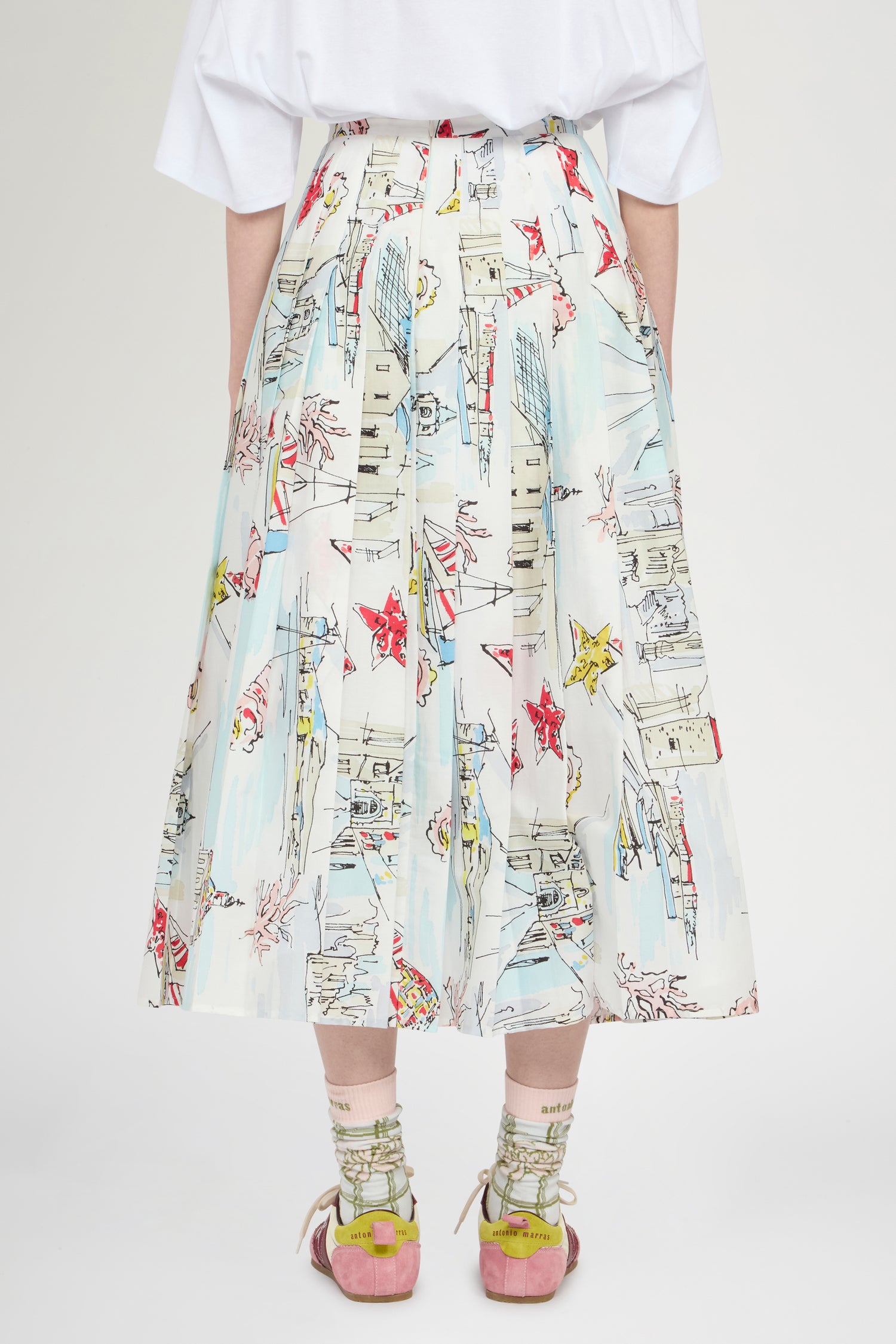Alghero Print Midi Skirt