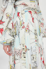 Alghero Print Midi Skirt