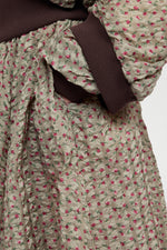 Flared Skirt in Embossed Printed Nylon