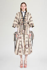 Floral Moiré Jacquard Full Skirt
