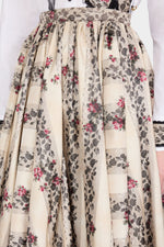 Floral Moiré Jacquard Full Skirt