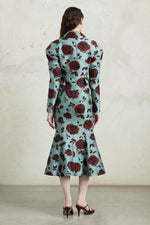 Embossed Rose Jacquard Skirt