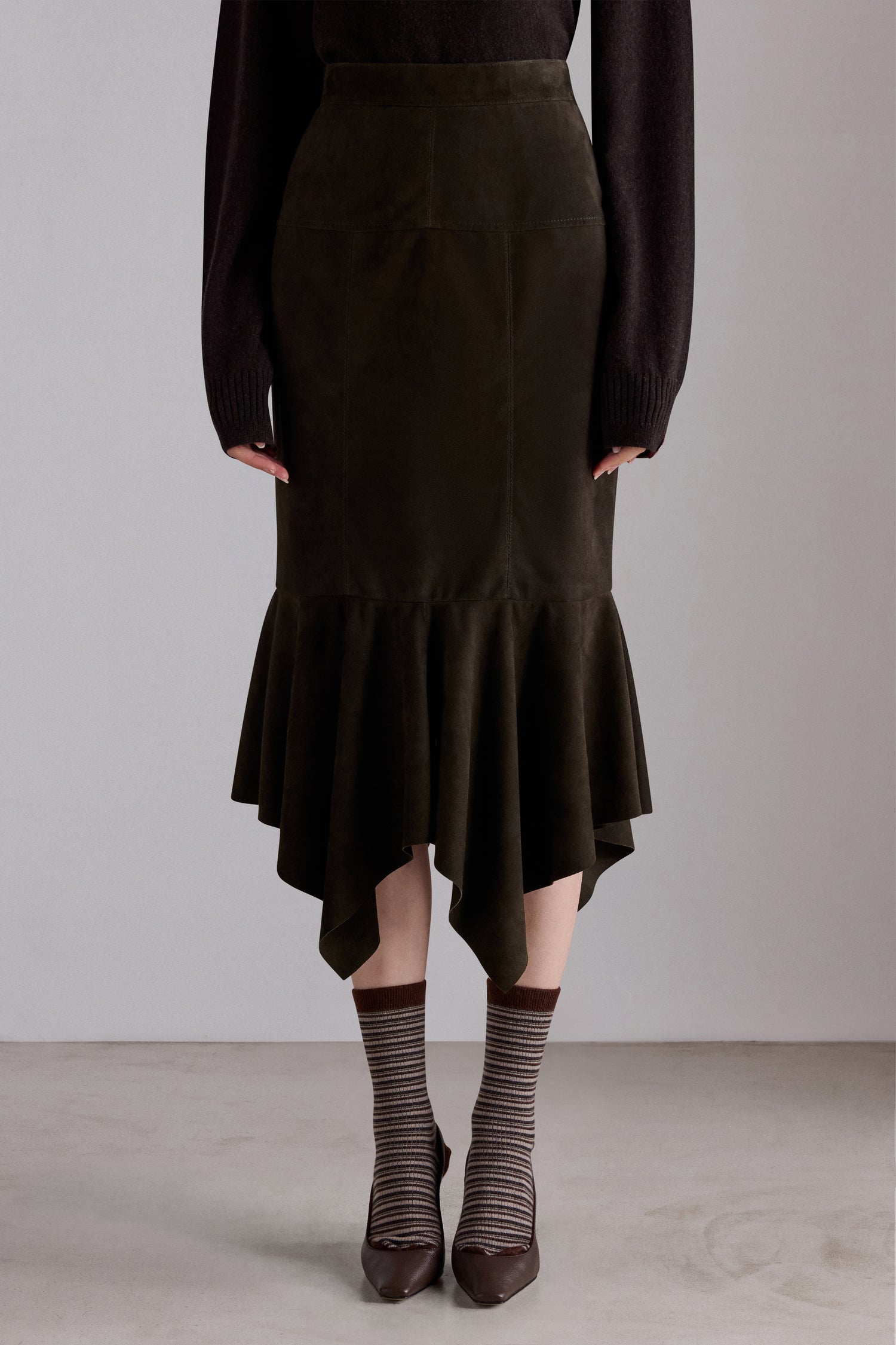 Flared Pencil Skirt