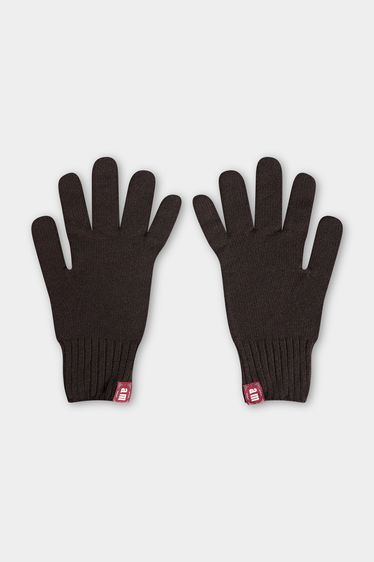 Short Ribbed Knit Gloves
