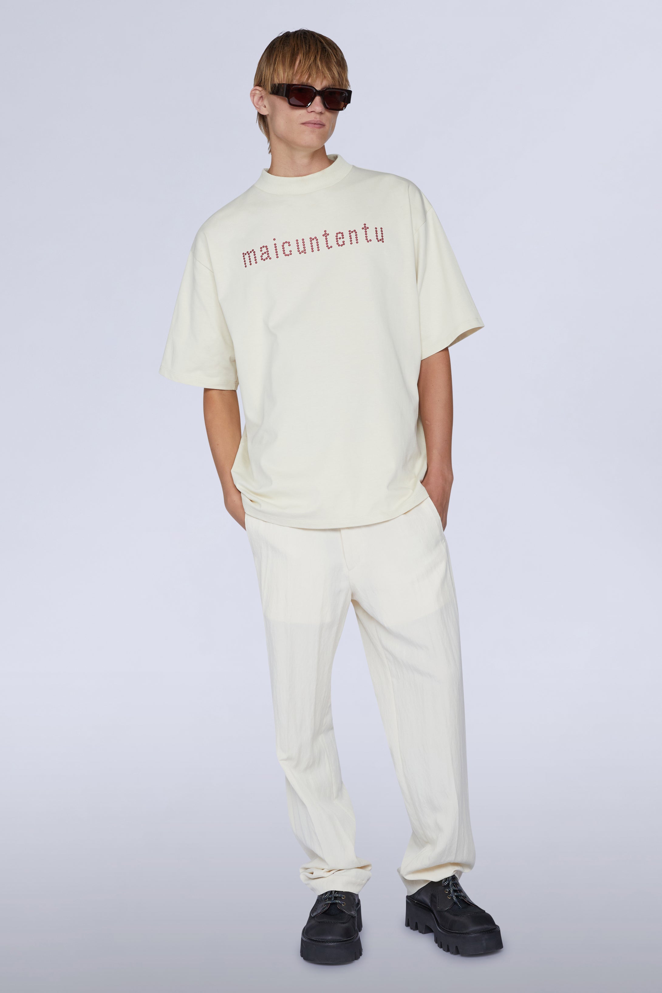 Maicuntentu Cream T-shirt