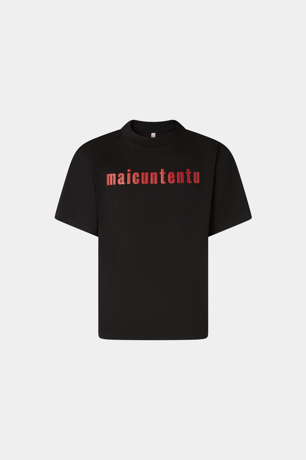 T-shirt Maicuntentu Nera