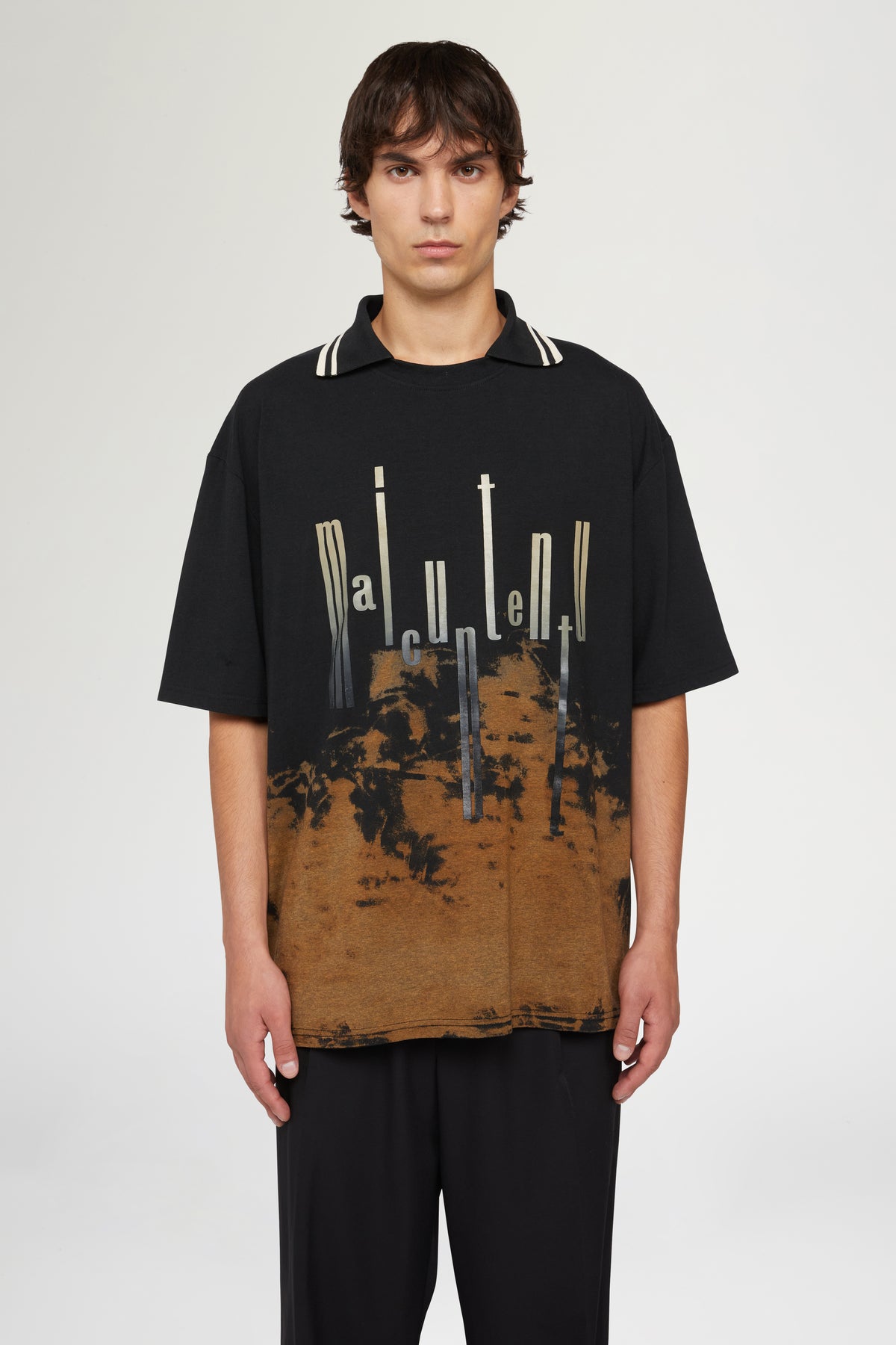 T-shirt Nera & Marrone Maicuntentu