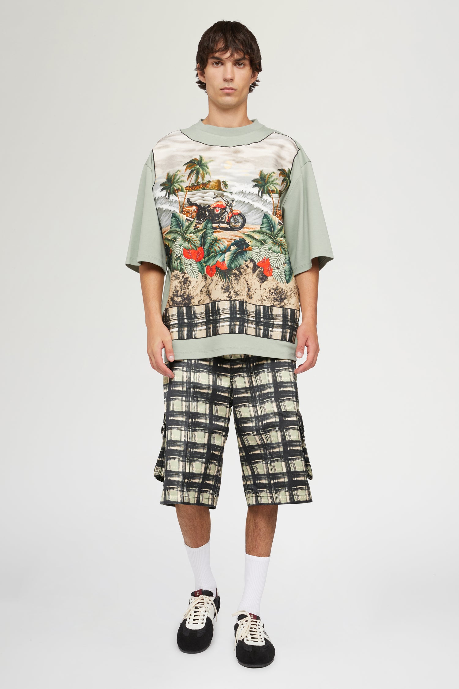 T-shirt in Cotone Verde