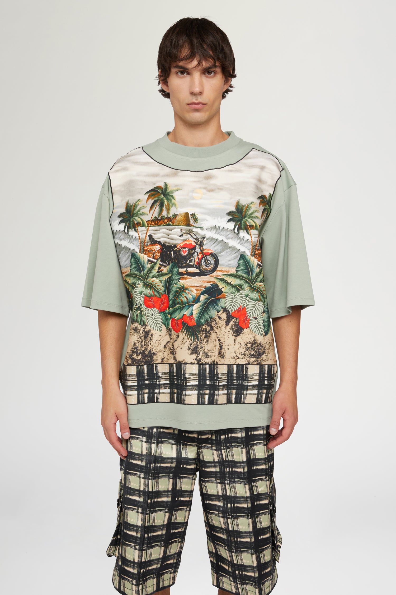 T-shirt in Cotone Verde
